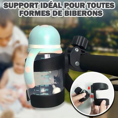 Accessoire bébé/ Porte biberon réglable pour poussette